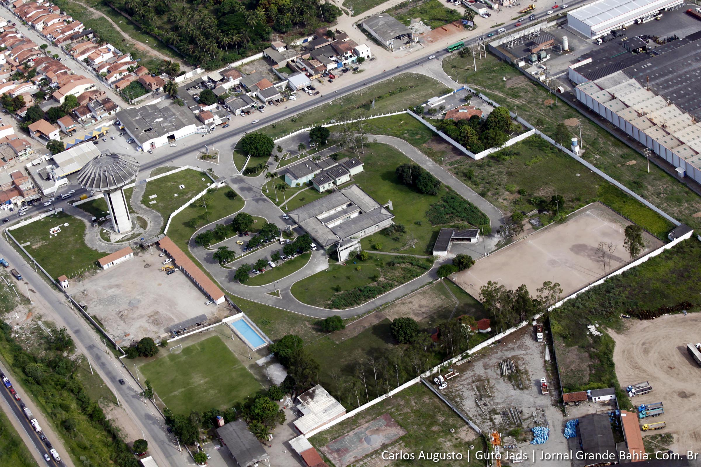 Vista aérea da sede do Centro Industrial do Subaé em Feira de Santana.