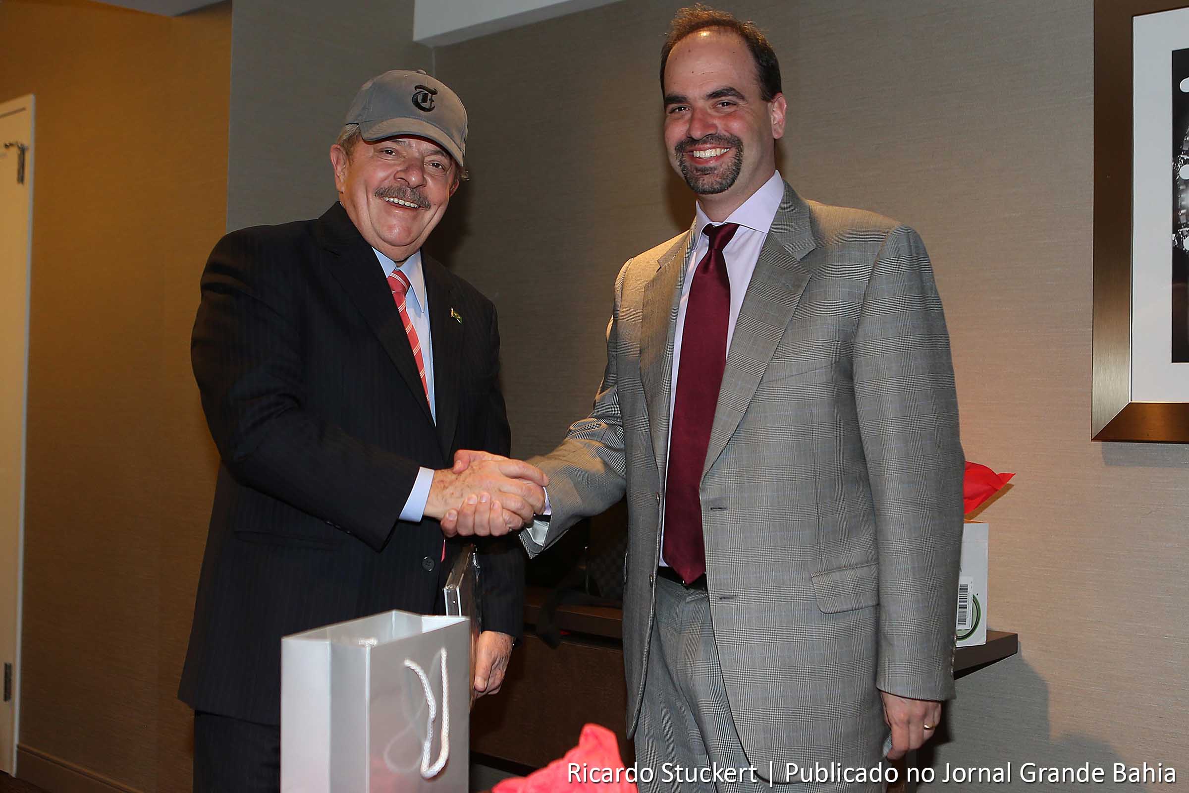 Lula com Michael Greenspon, diretor-geral do serviço de notícias do New York Times.