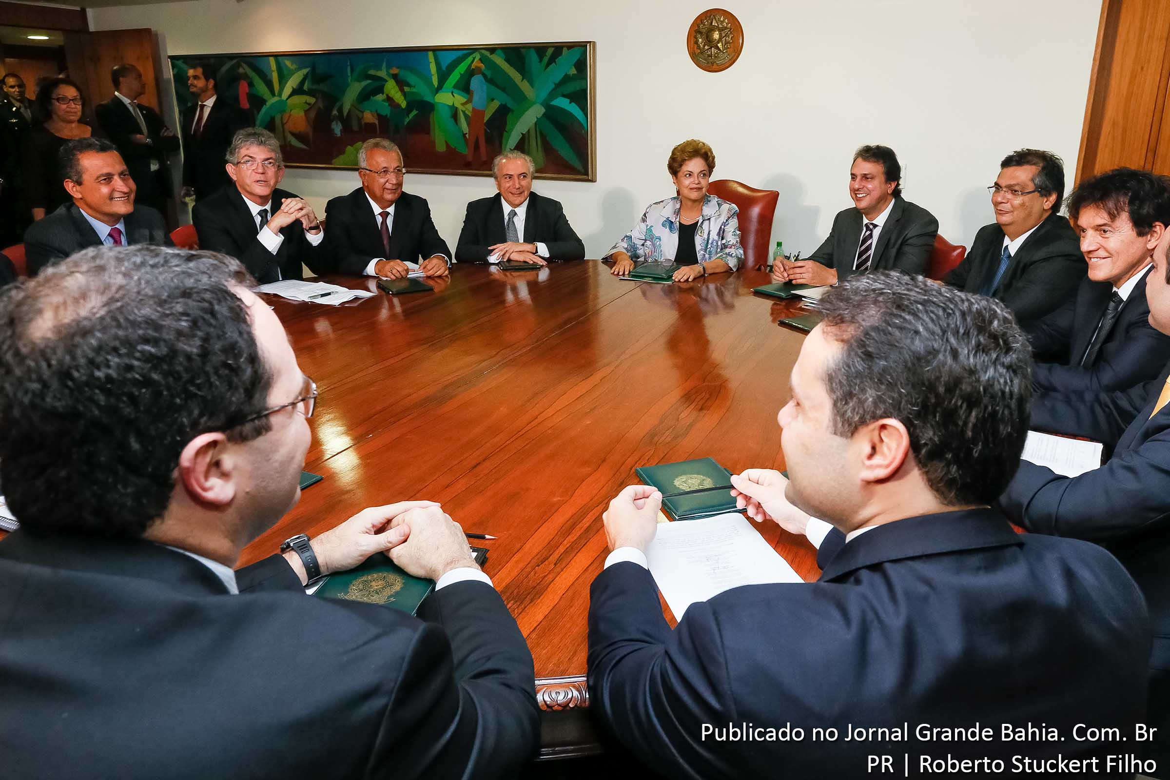 Governadores do Nordeste com a presidenta Dil.ma Rousseff.