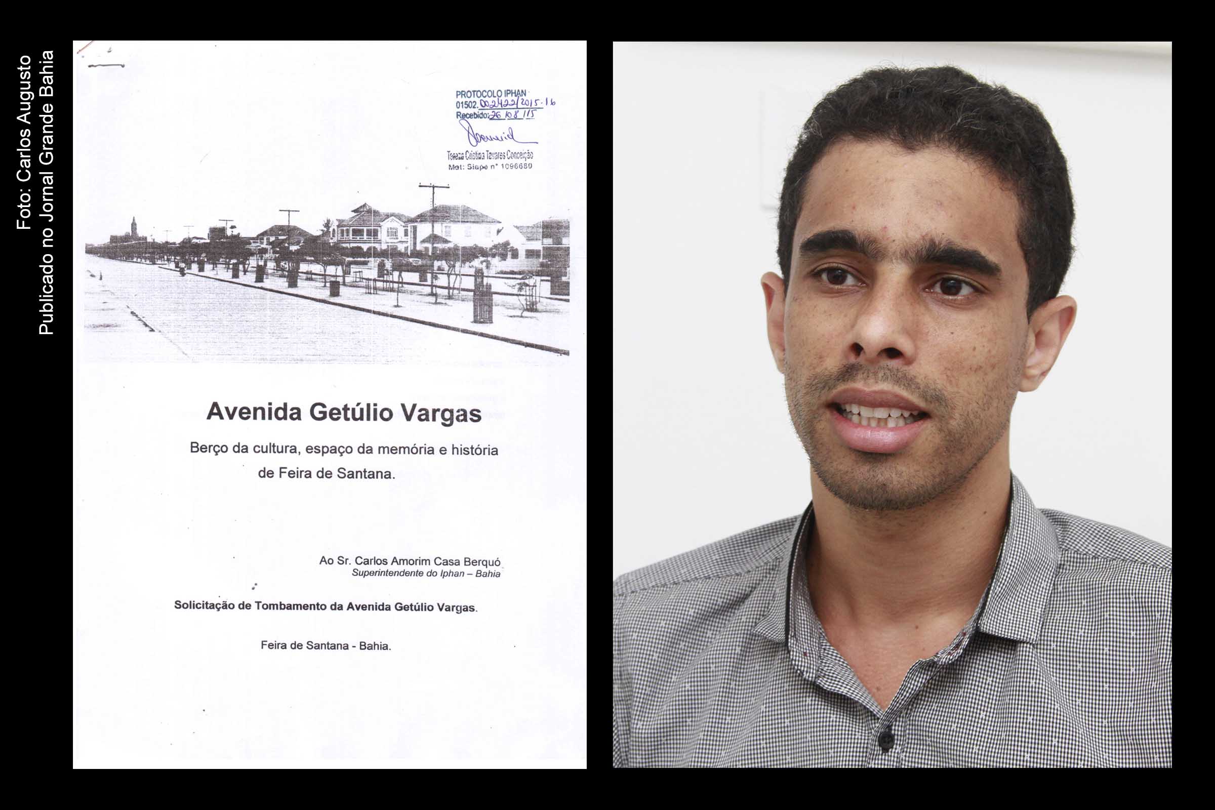Leonardo Pedreira apresenta estudo histórico da Avenida Getúlio Vargas em Feira de Santana.