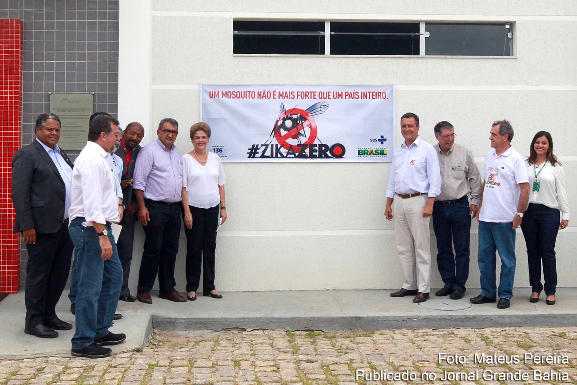 Governador Rui Costa e a presidente da República, Dilma Rousseff, visitam a Biofábrica Moscamed Brasil para conhecer o Projeto Aedes Aegypti Transgênico, no município de Juazeiro.