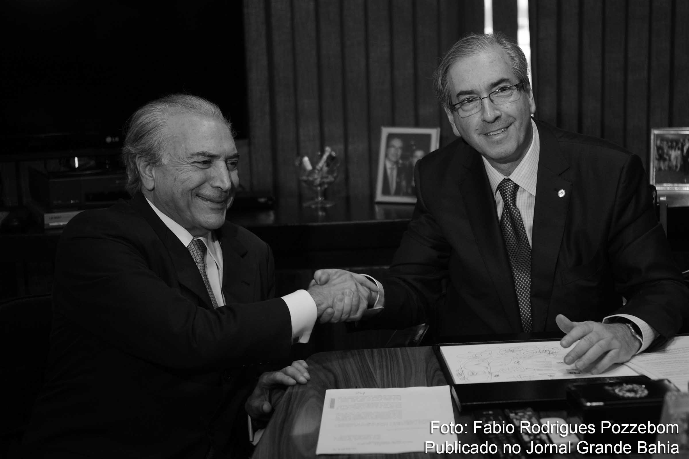 Michel Temer e Eduardo Cunha, parceiros no Golpe de Estado.