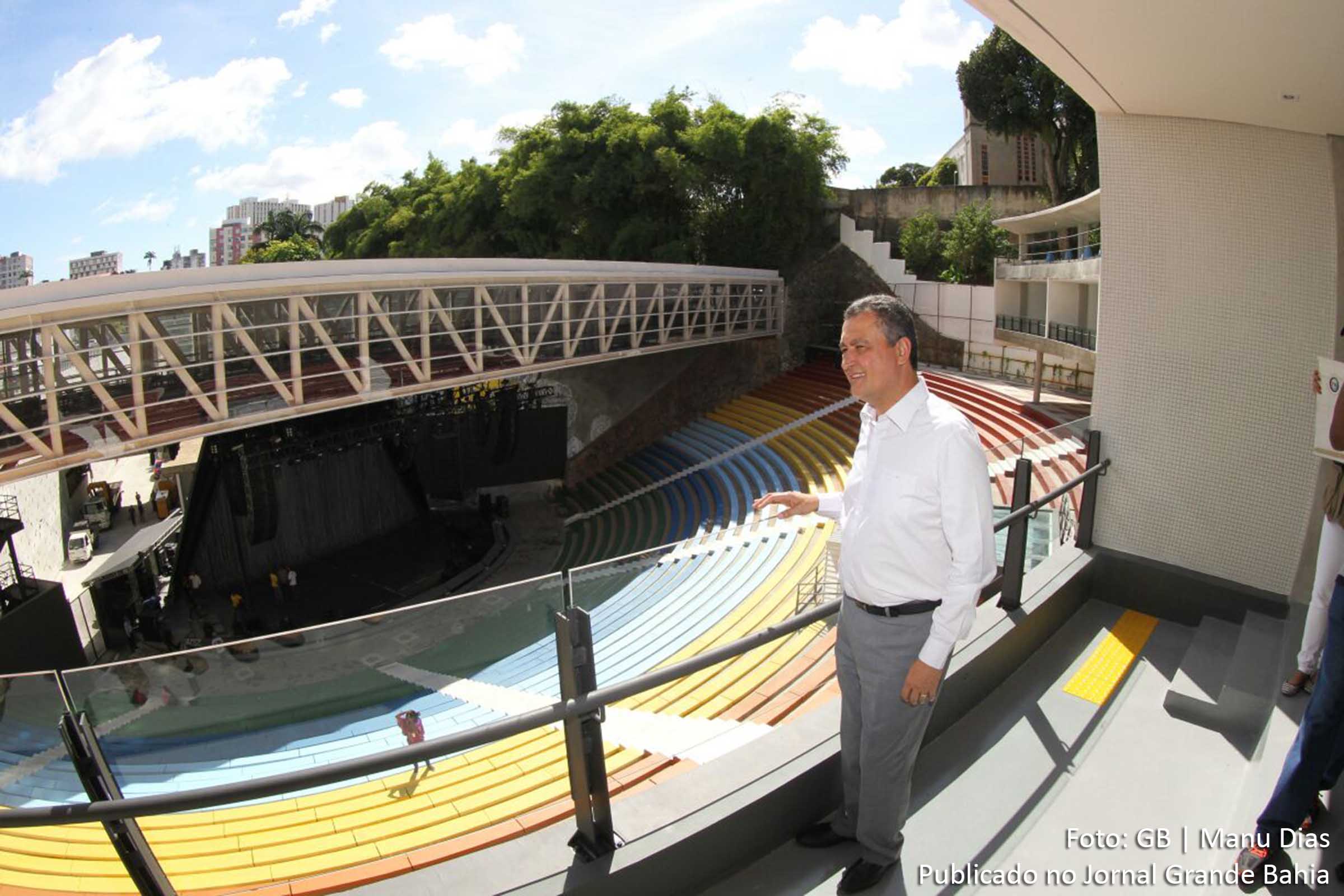 Governador Rui Costa visita as instalações da nova Concha Acústica