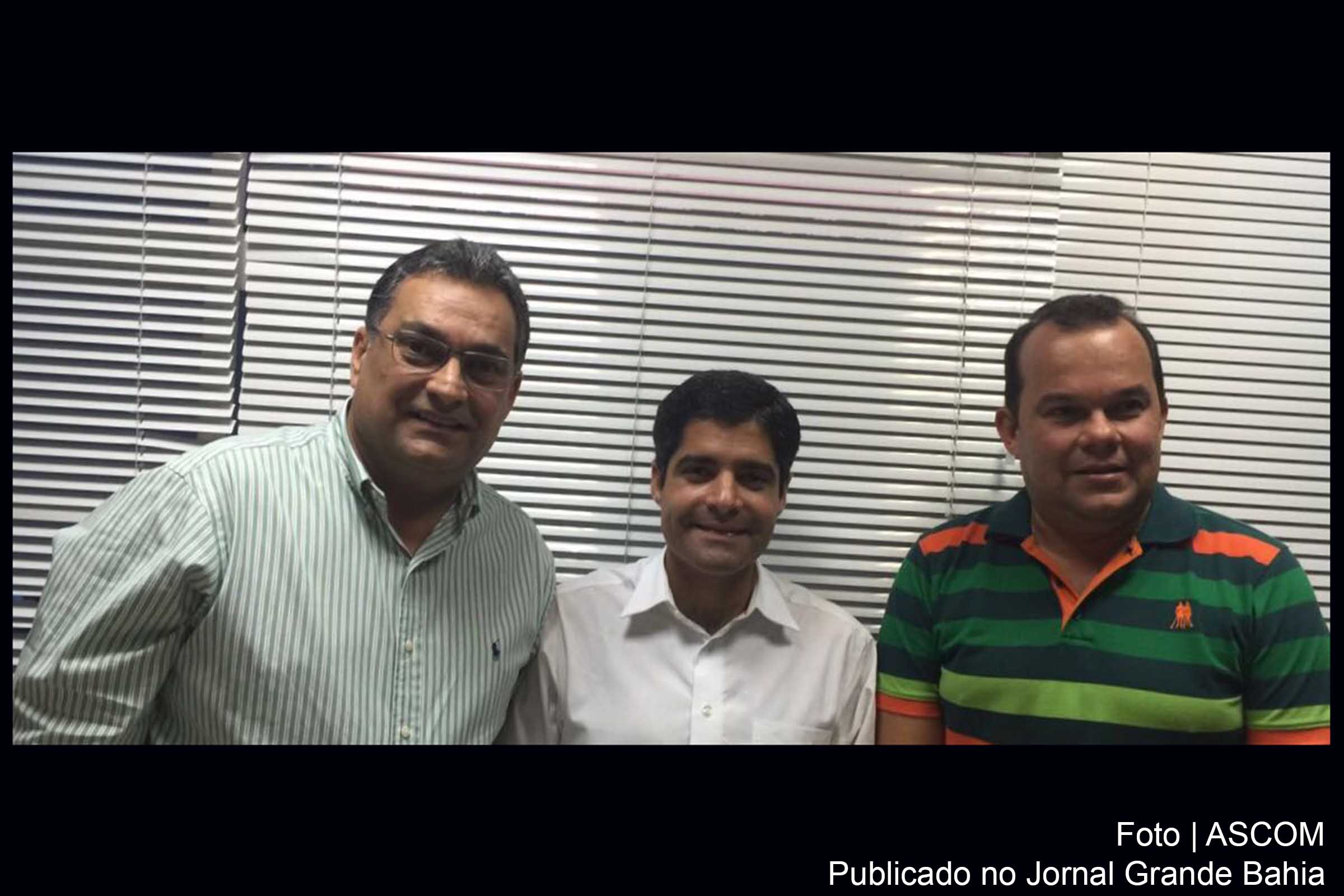 Luciano Araújo, ACM Neto e Geraldo Junior debatem participação do Solidariedade na chapa majoritária.