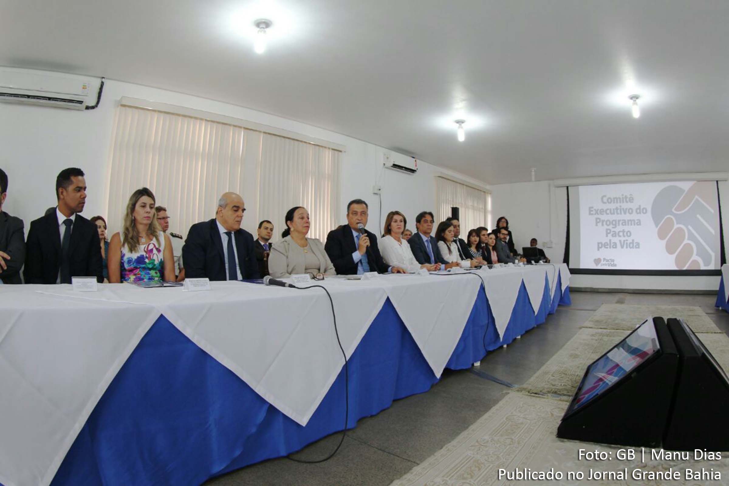 Governador Rui Costa participa da primeira Reunião Regional do Pacto Pela Vida, no município de Feira de Santana.