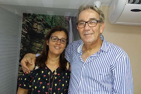 O business man Wilson Paes Cardoso e sua esposa Adaize, já residindo em Feira de Santana.