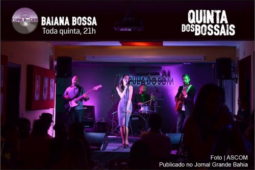 Banda Baiana Bossa apresenta projeto 'Quinta dos Bossais'.