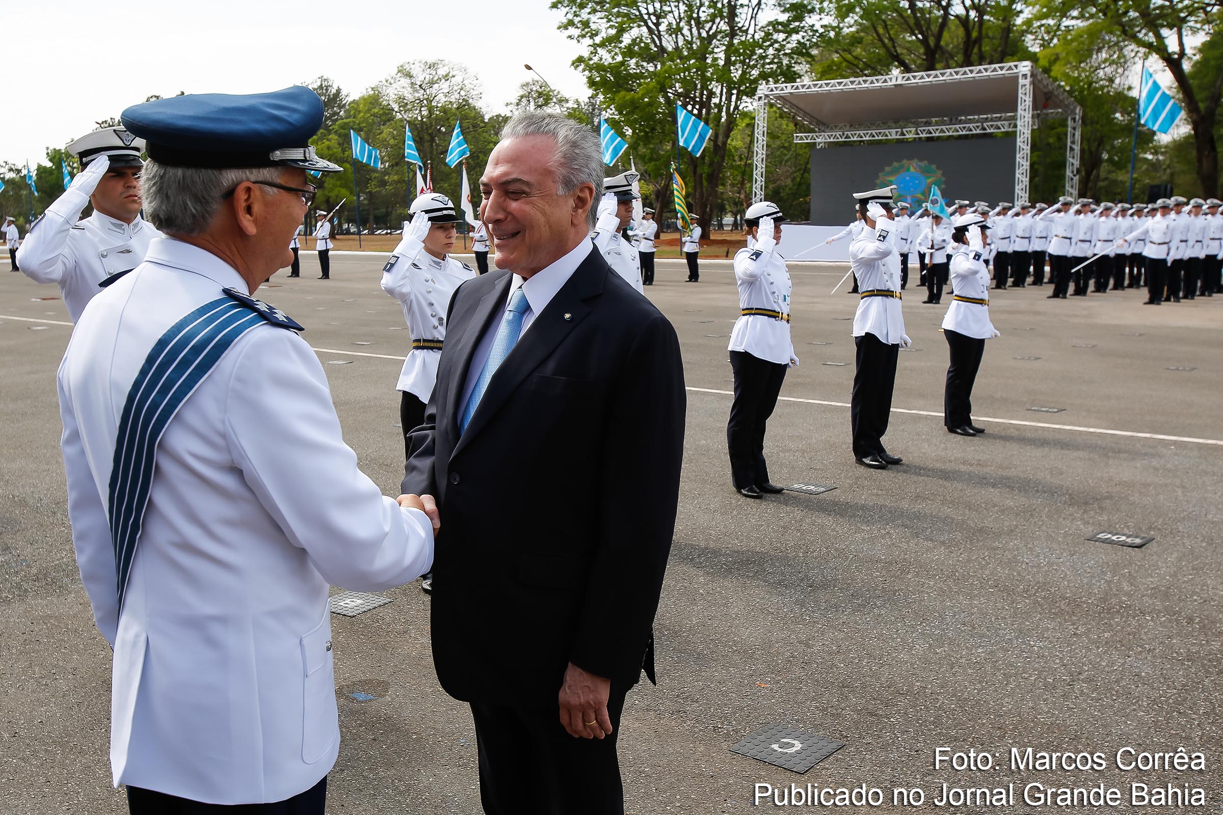 Presidente Michel Temer participa da imposição da Medalha da Ordem do Mérito Aeronáutico.