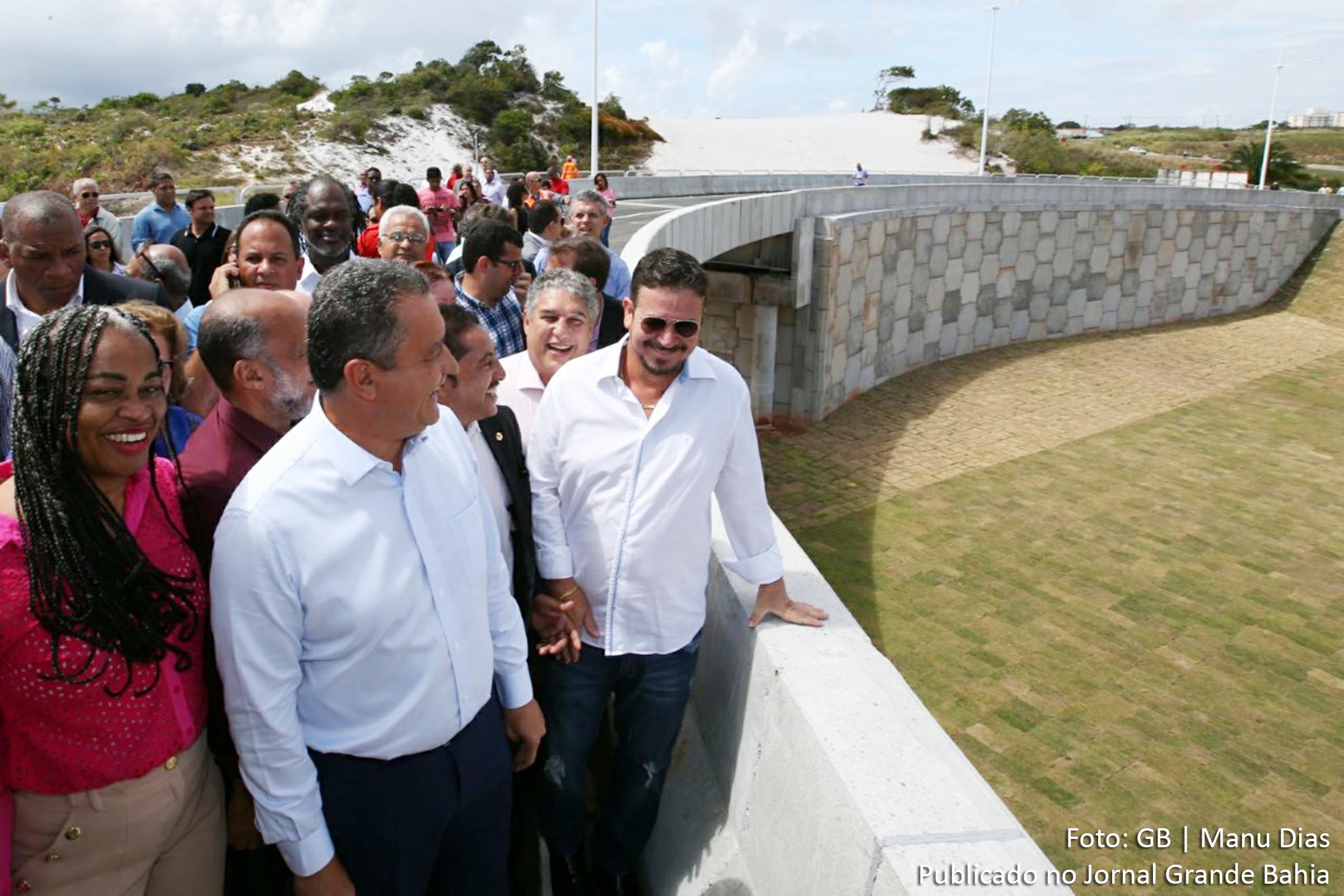 Governador Rui Costa inaugura viaduto de Stella Maris, em Salvador. Estrutura viária é parte do Sistema Metroviário Salvador – Lauro de Freitas.
