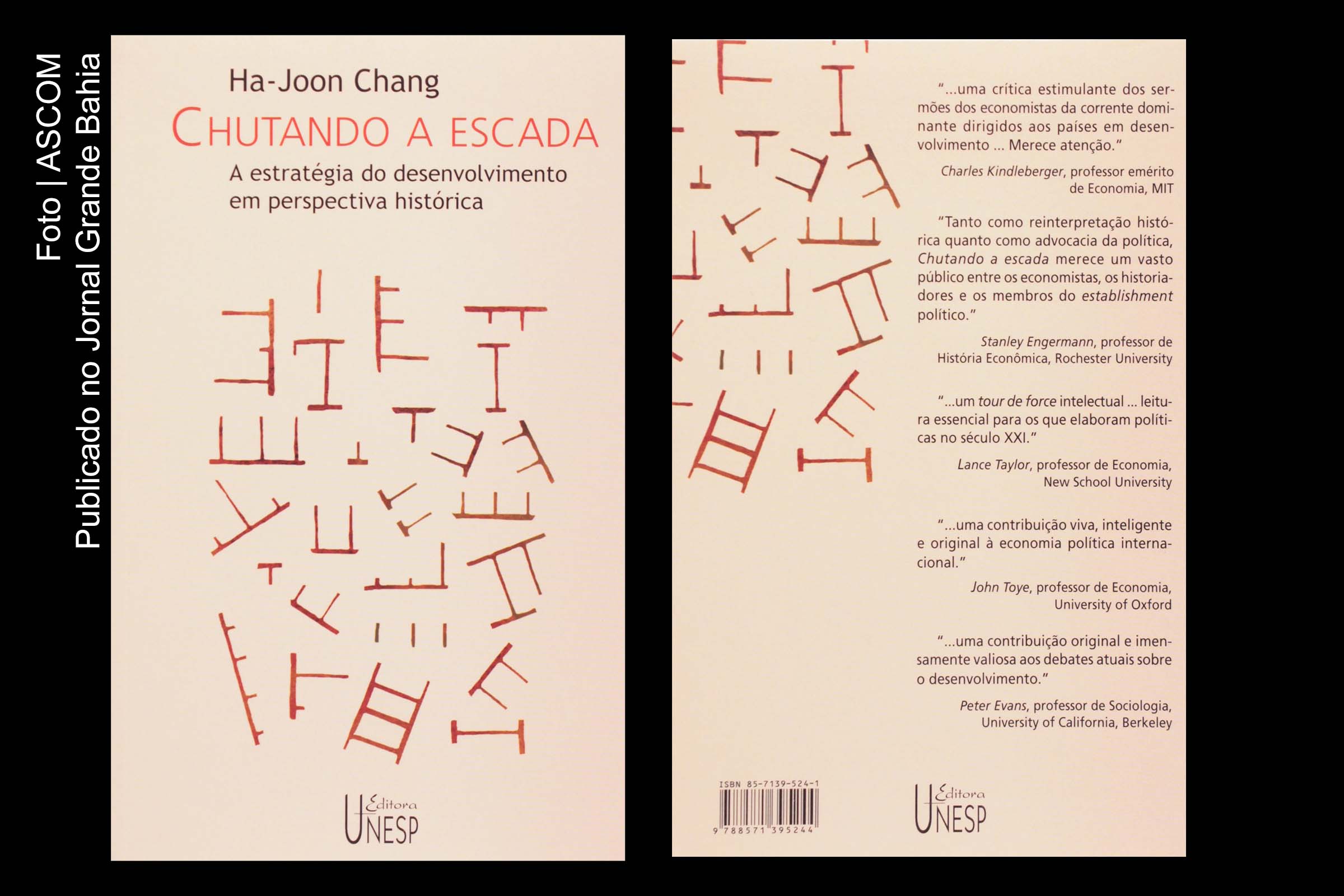 Capa do livro 'Chutando a escada' de autoria de Ha-Joon Chang.