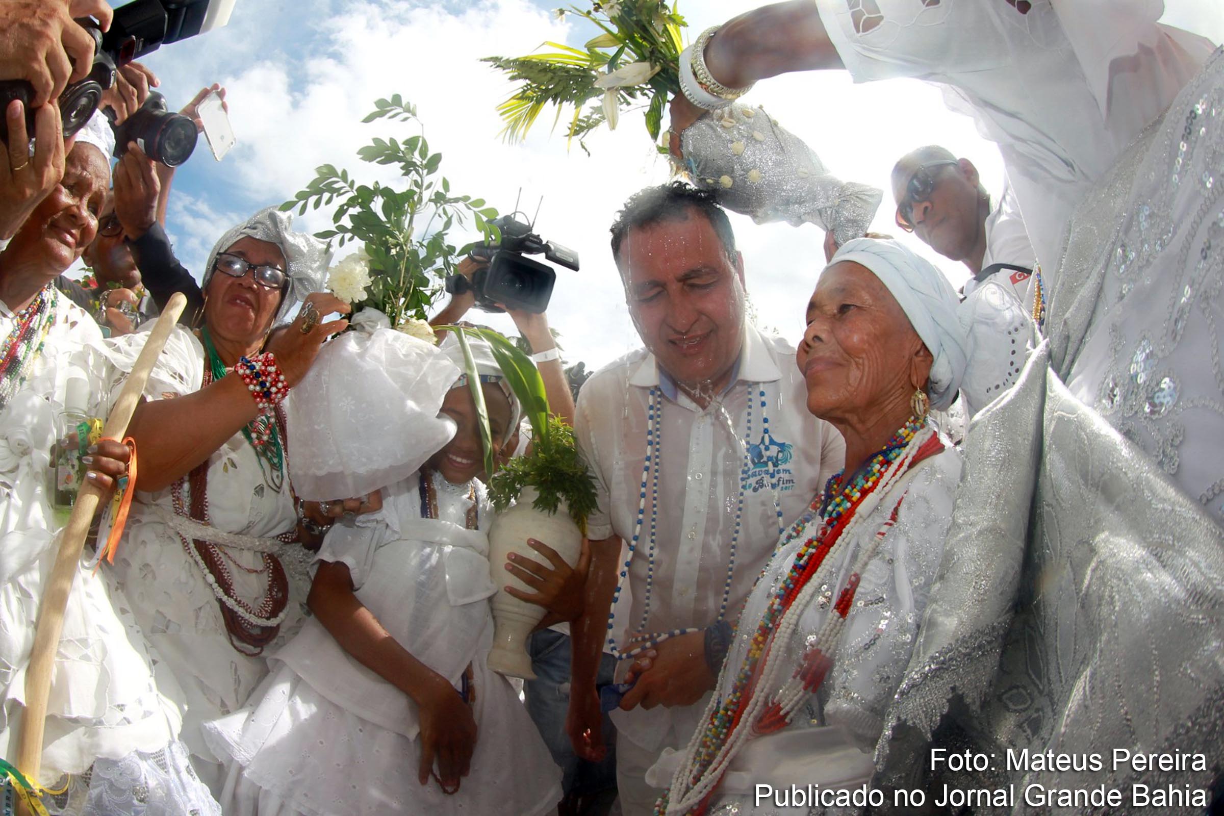 Governador Rui Costa participou dos festejos da Lavagem do Bonfim de 2017.