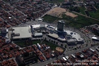 Vista aérea do Shopping Boulevard Feira de Santana.