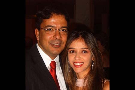 Advogado Edvaldo Rodrigues e sua esposa Karina.