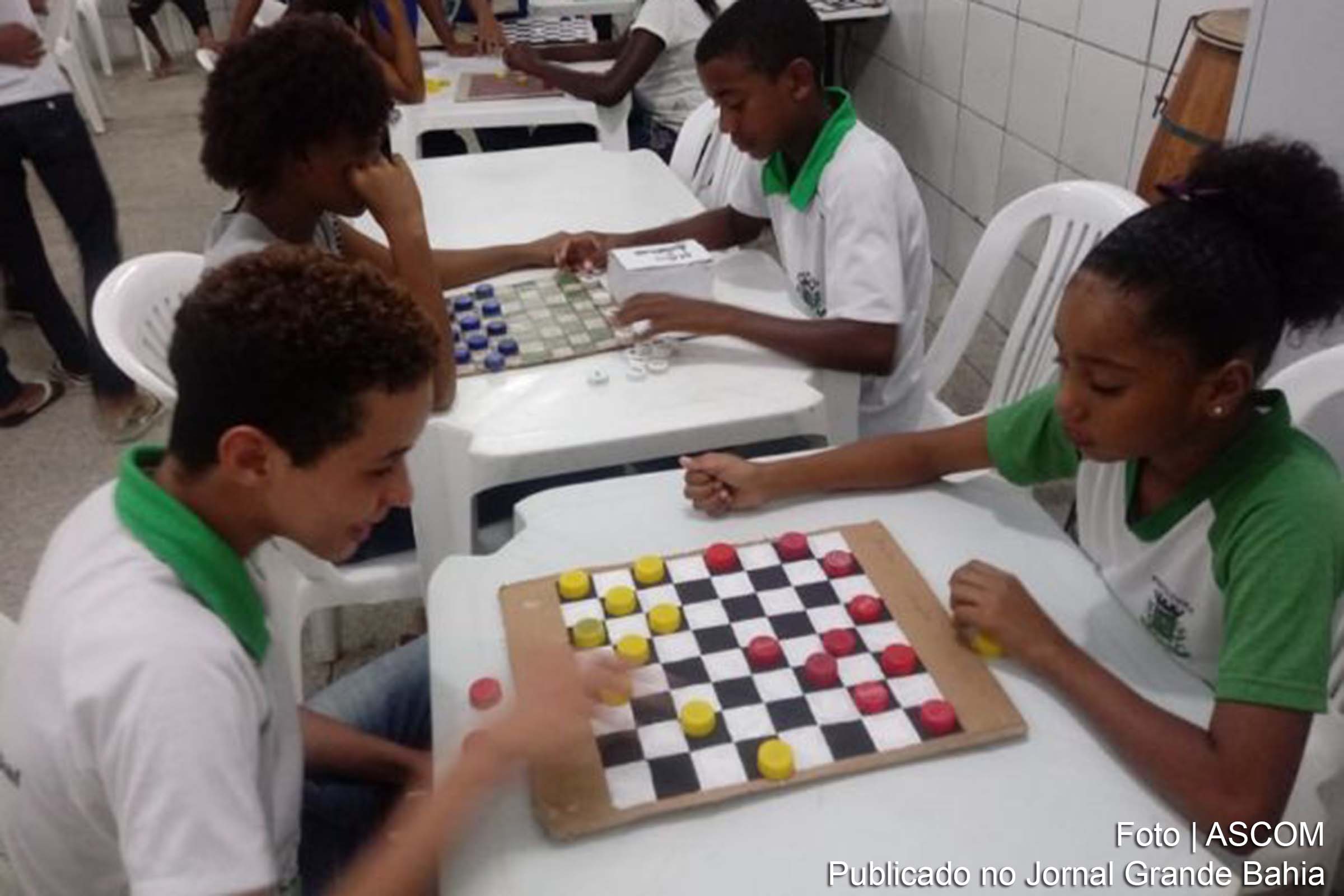 I Torneio de Damas é realizado na Escola Municipal Antônio Brandão de Souza.