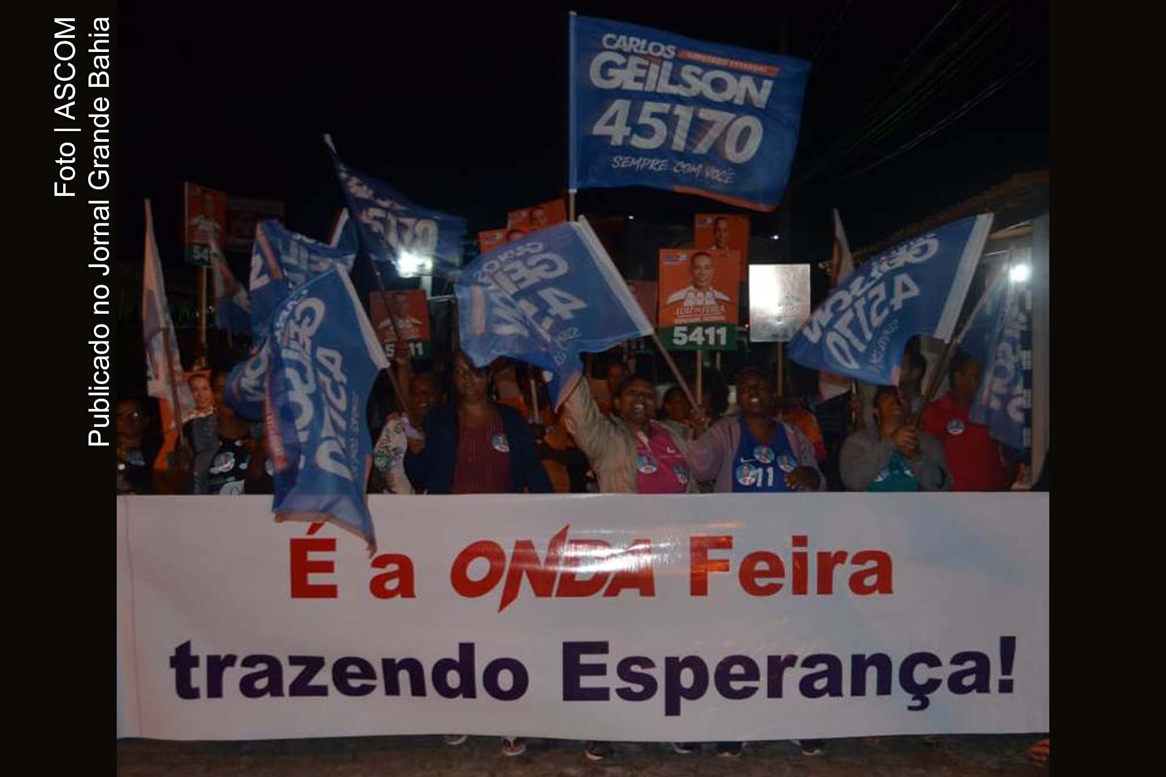 Deputado estadual e candidato à reeleição Carlos Geilson promove caminhada no Conjunto Ildes Ferreira.