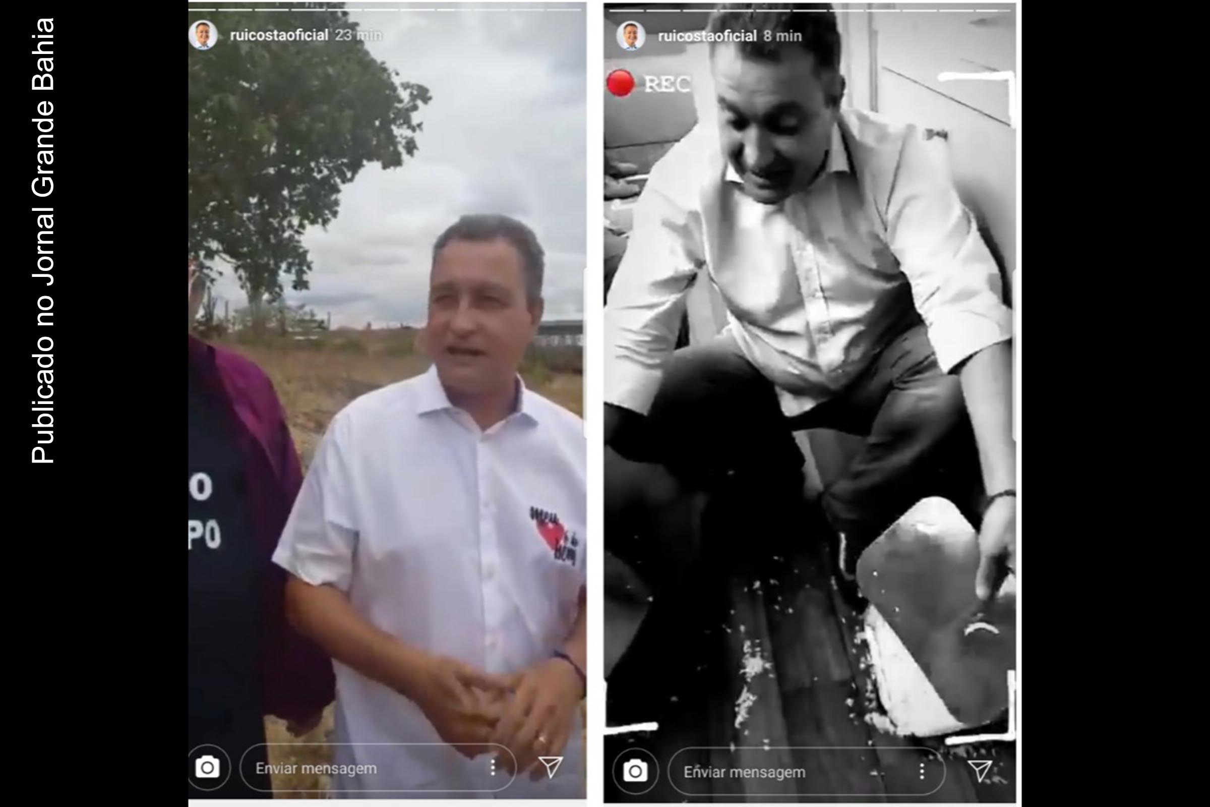 Governador Rui Costa interage com eleitores nas redes sociais da internet.