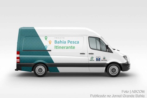 Van do projeto 'Bahia Pesca Itinerante'.
