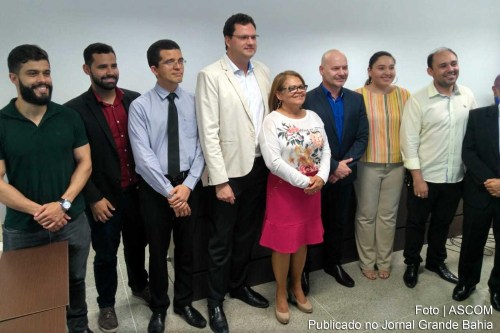 Juiz Claudio Santos Pantoja Sobrinho é recebido por membros da Comarca de Juazeiro. 