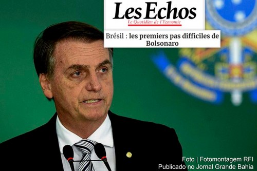 O jornal econômico Les Echos analisa as indicações de Jair Bolsonaro para o futuro governo brasileiro com a manchete: " Os difíceis primeiros passos de Bolsonaro".