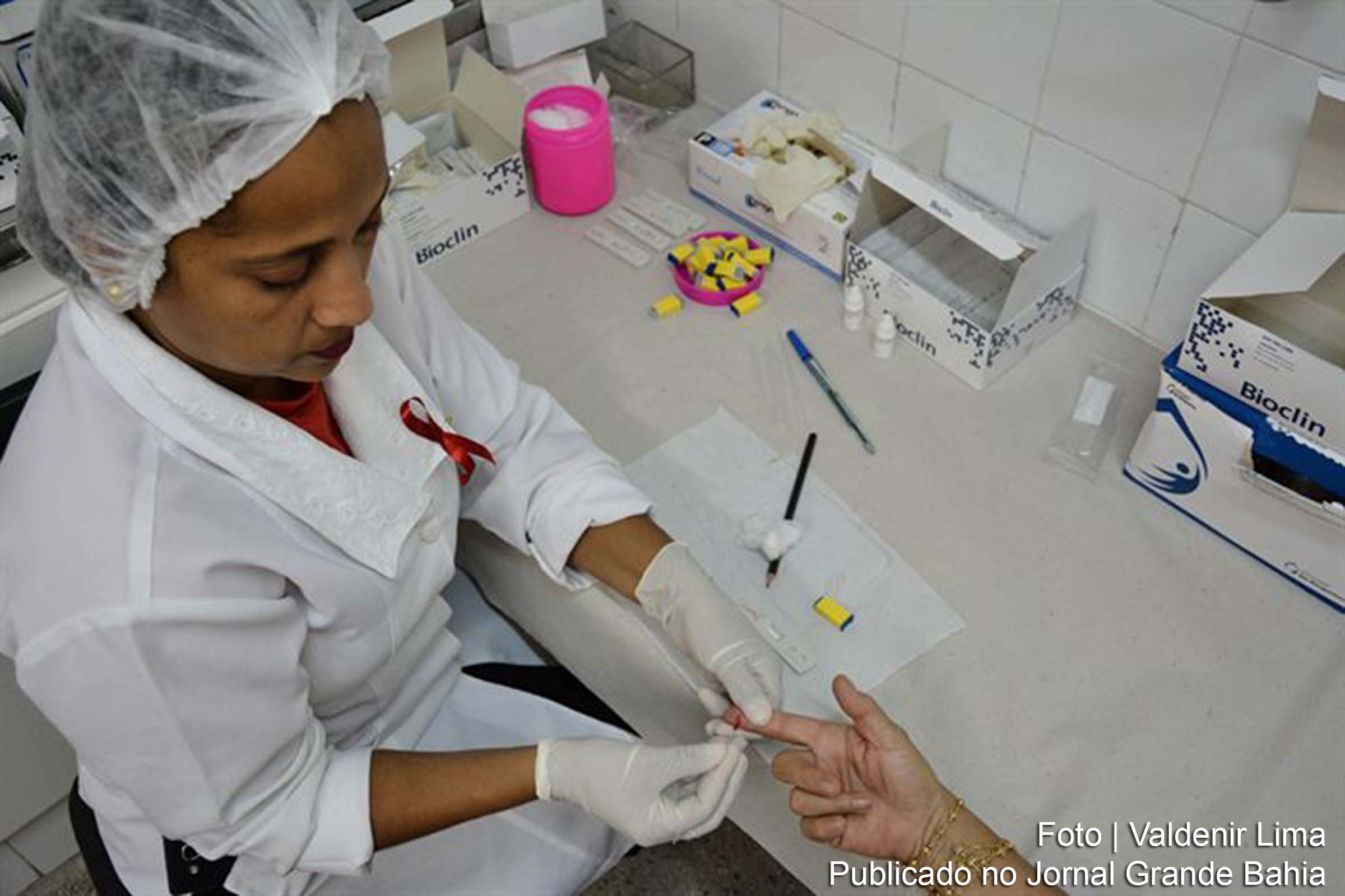 Teste de HIV é realizado em Feira de Santana durante o dia Mundial de Luta Conta Aids.