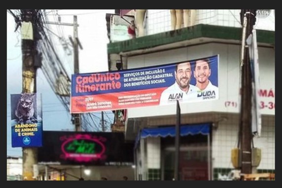 A pedido do MP Eleitoral, Justiça concede liminar contra Alan Sanches e Duda Sanches por propaganda eleitoral antecipada em Salvador.