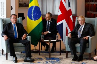 Presidente Jair Bolsonaro e o primeiro-ministro Boris Johnson.