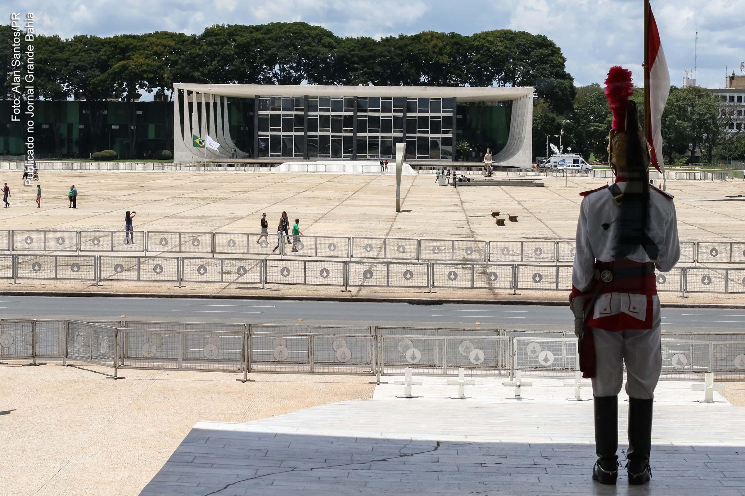 Vista do STF a partir do Palácio do Planalto