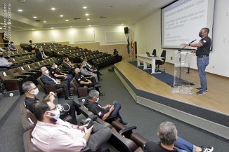 Em Salvador, Auditório do Centro de Operação e Inteligência sediou debate da SSP Bahia sobre contratação de câmeras corporais.