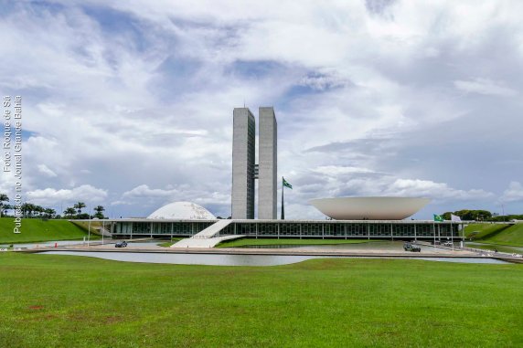 Vista do Congresso Nacional do Brasil.