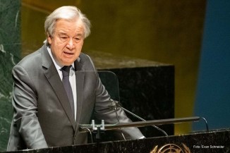 António Guterres destaca que mundo sofre diversas crises e resposta só será possível por meio de união.