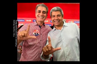 Deputado Robinson Almeida e Jerônimo Rodrigues, pré-candidato ao governo da Bahia.