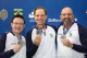 Os brasileiros Emerson Duarte, Felipe Wu e Vladimir Silveira conquistaram a medalha de prata.