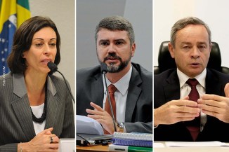 A ministra Regina Helena Costa e os juízes Valter Shuenquener de Araújo e Marcus Lívio Gomes.