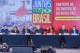 Presidentes dos sete partidos que compõem o movimento 'Vamos Juntos Pelo Brasil' – PT, PSB, PC do B, PV, Rede, PSOL e Solidariedade.